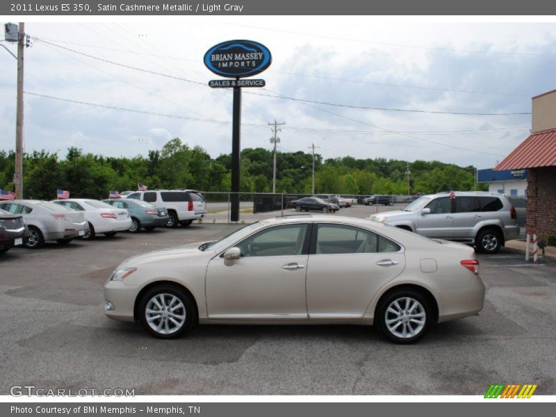 Satin Cashmere Metallic / Light Gray 2011 Lexus ES 350