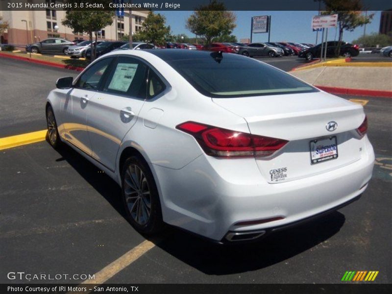 Casablanca White / Beige 2015 Hyundai Genesis 3.8 Sedan