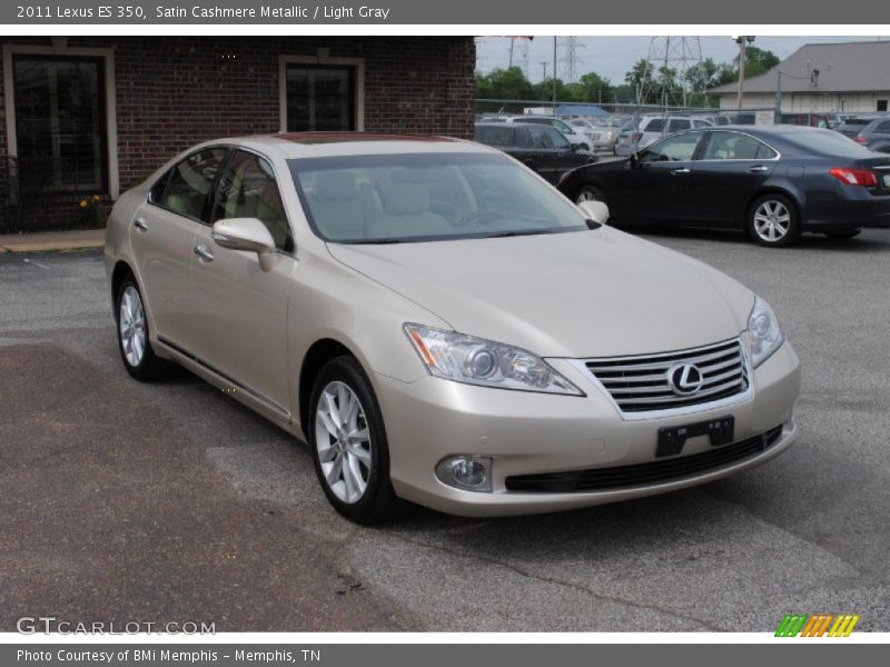 Satin Cashmere Metallic / Light Gray 2011 Lexus ES 350