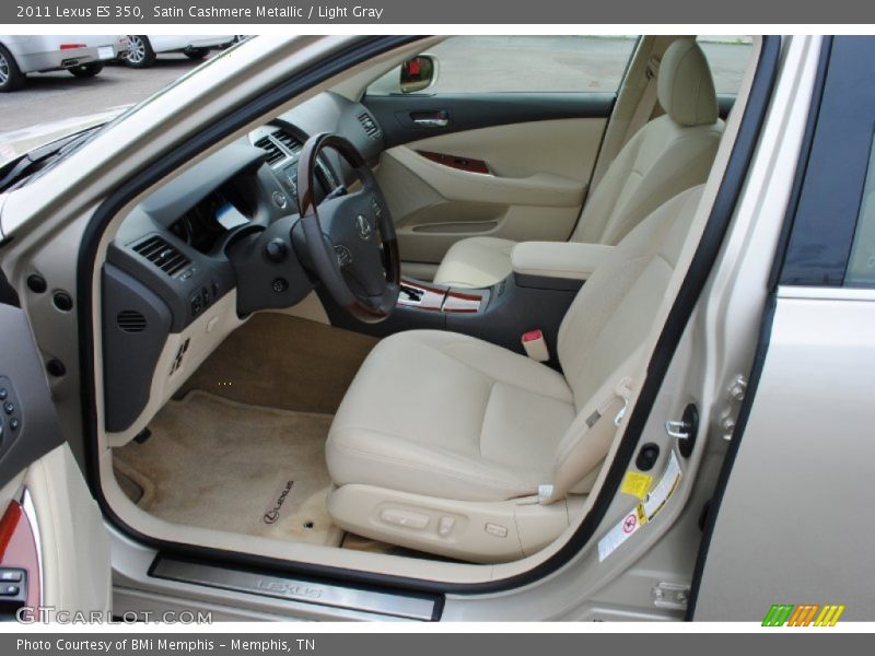 Satin Cashmere Metallic / Light Gray 2011 Lexus ES 350