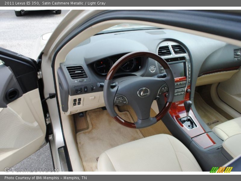 Satin Cashmere Metallic / Light Gray 2011 Lexus ES 350