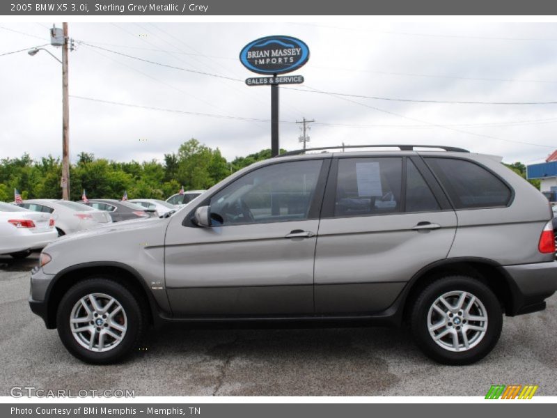 Sterling Grey Metallic / Grey 2005 BMW X5 3.0i