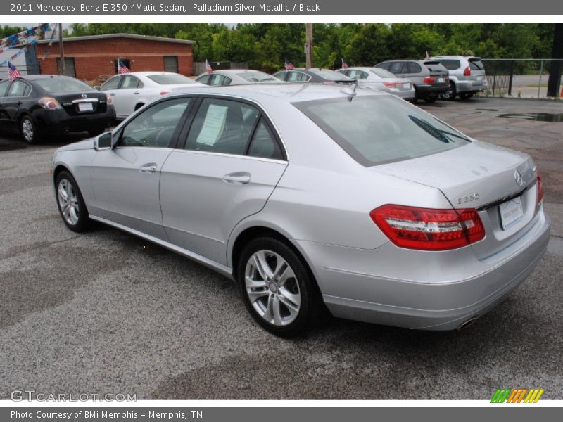 Palladium Silver Metallic / Black 2011 Mercedes-Benz E 350 4Matic Sedan