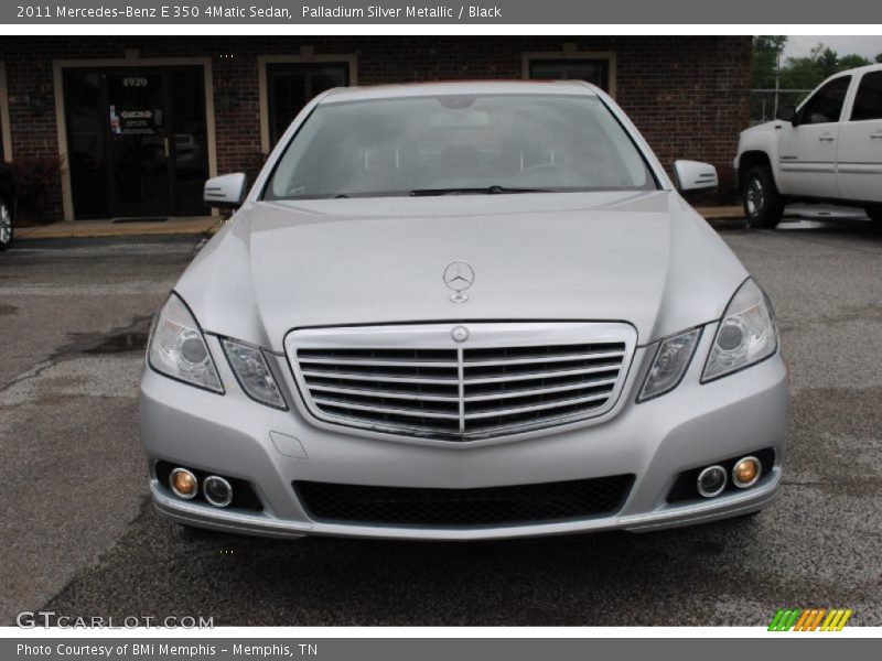 Palladium Silver Metallic / Black 2011 Mercedes-Benz E 350 4Matic Sedan