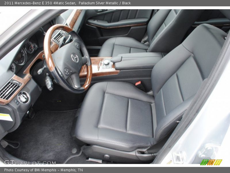 Palladium Silver Metallic / Black 2011 Mercedes-Benz E 350 4Matic Sedan