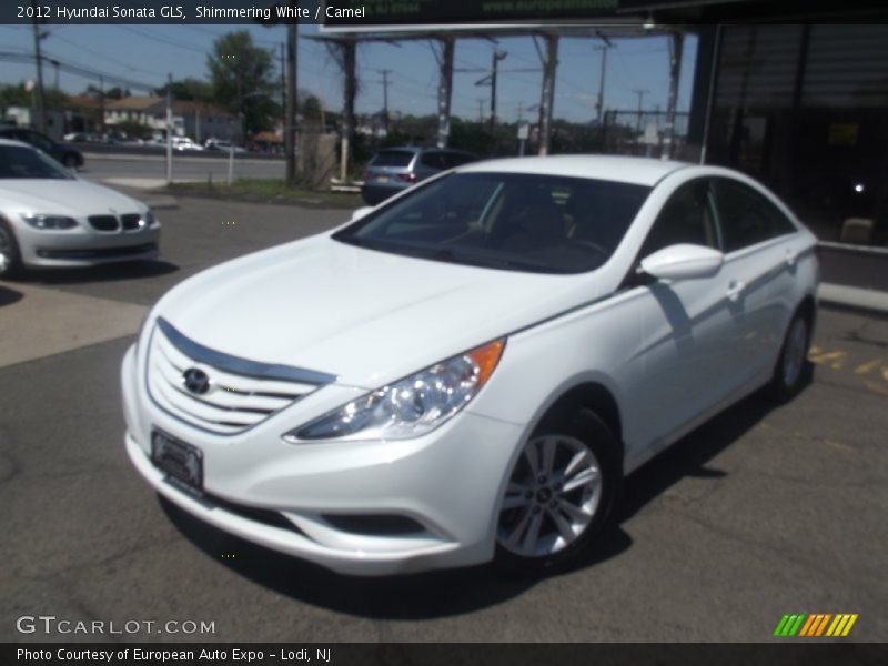 Shimmering White / Camel 2012 Hyundai Sonata GLS