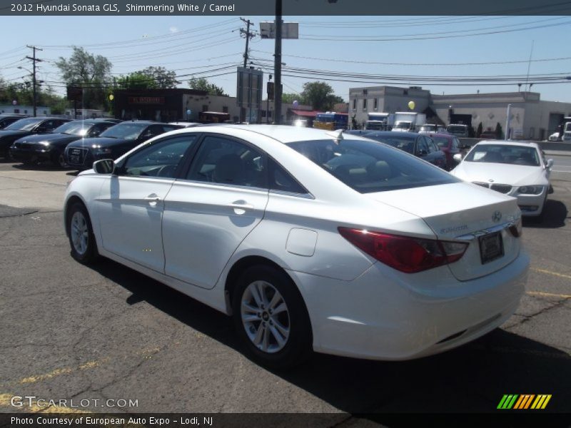 Shimmering White / Camel 2012 Hyundai Sonata GLS