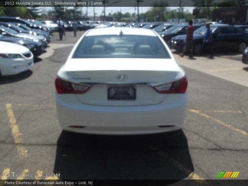 Shimmering White / Camel 2012 Hyundai Sonata GLS