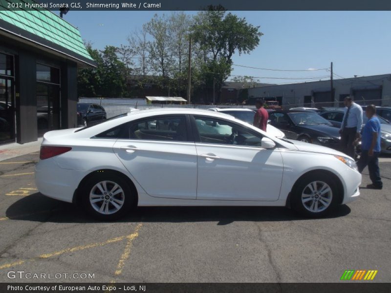 Shimmering White / Camel 2012 Hyundai Sonata GLS