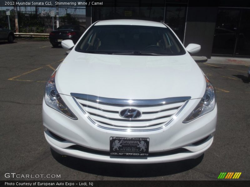 Shimmering White / Camel 2012 Hyundai Sonata GLS