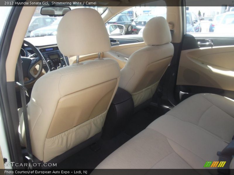 Shimmering White / Camel 2012 Hyundai Sonata GLS