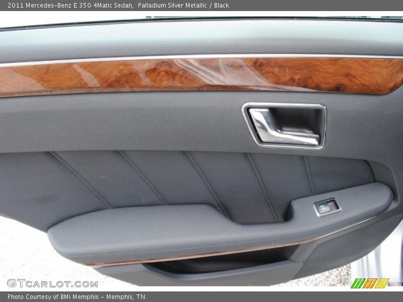 Palladium Silver Metallic / Black 2011 Mercedes-Benz E 350 4Matic Sedan