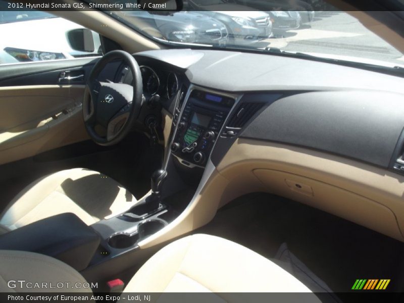 Shimmering White / Camel 2012 Hyundai Sonata GLS