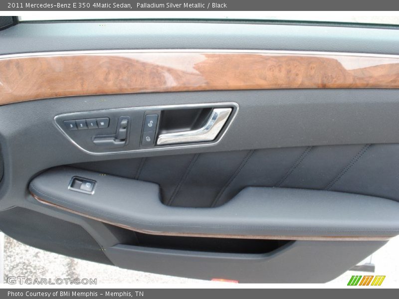 Palladium Silver Metallic / Black 2011 Mercedes-Benz E 350 4Matic Sedan