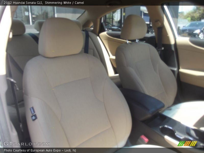 Shimmering White / Camel 2012 Hyundai Sonata GLS
