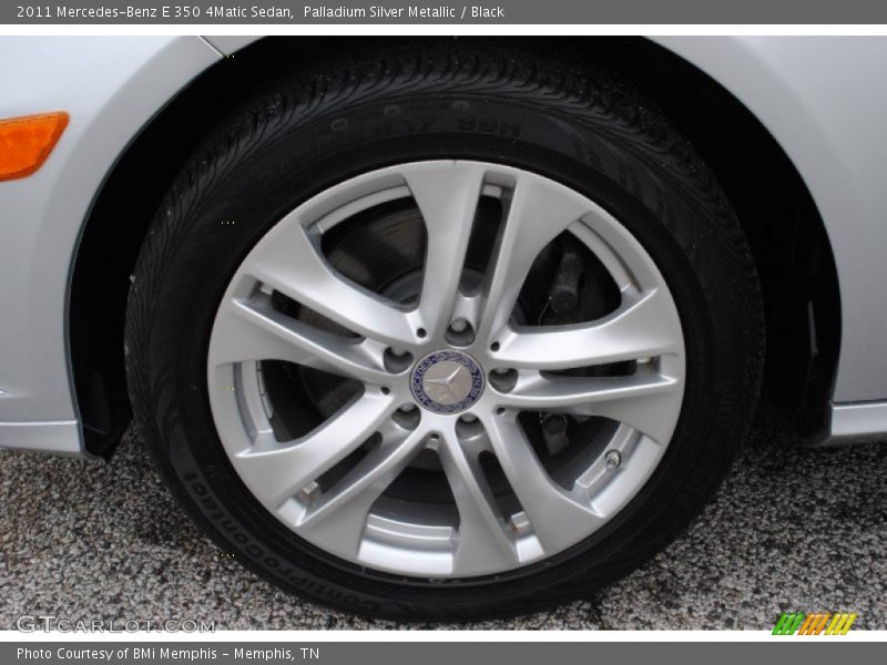 Palladium Silver Metallic / Black 2011 Mercedes-Benz E 350 4Matic Sedan
