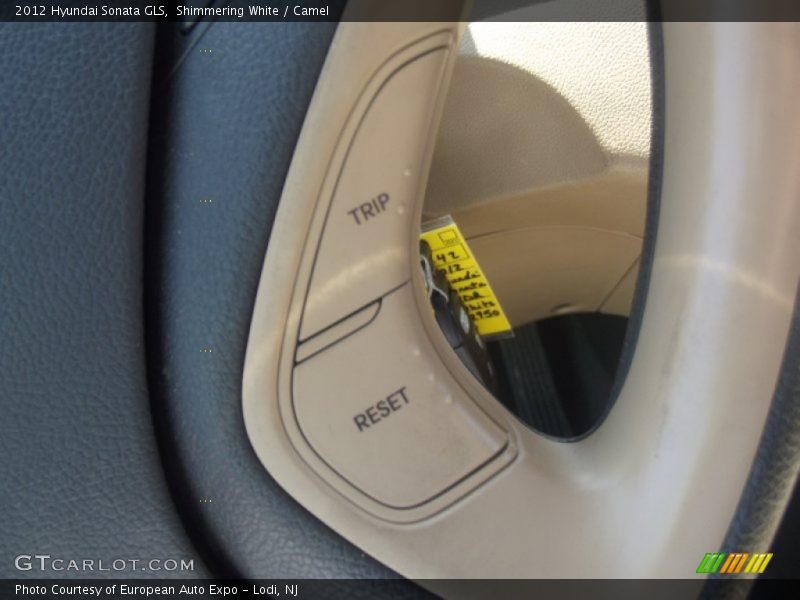 Shimmering White / Camel 2012 Hyundai Sonata GLS