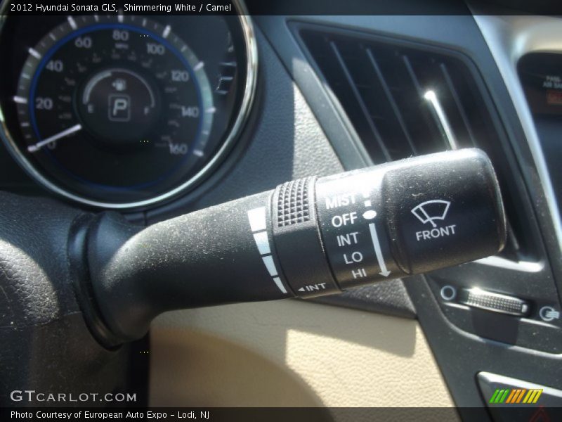 Shimmering White / Camel 2012 Hyundai Sonata GLS