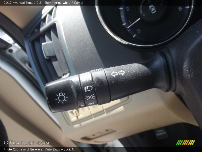Shimmering White / Camel 2012 Hyundai Sonata GLS