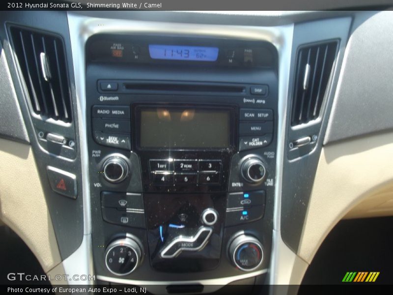 Shimmering White / Camel 2012 Hyundai Sonata GLS