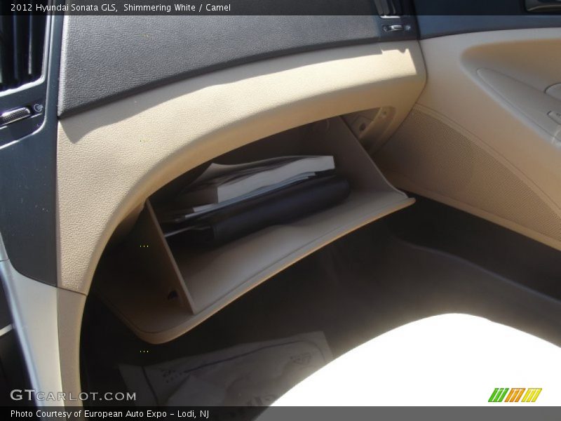 Shimmering White / Camel 2012 Hyundai Sonata GLS