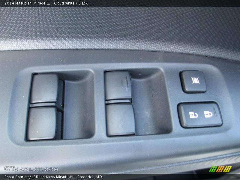 Cloud White / Black 2014 Mitsubishi Mirage ES