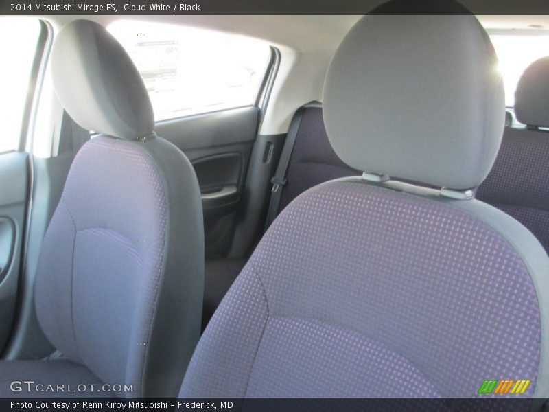 Cloud White / Black 2014 Mitsubishi Mirage ES