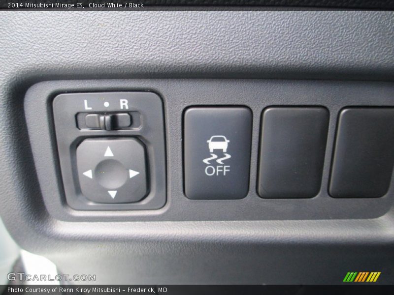 Cloud White / Black 2014 Mitsubishi Mirage ES