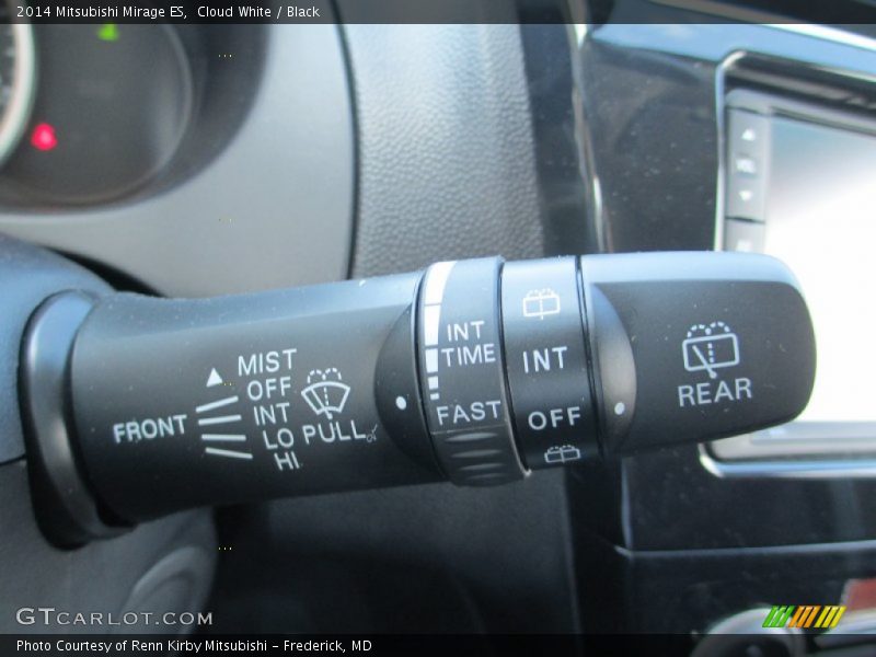 Cloud White / Black 2014 Mitsubishi Mirage ES