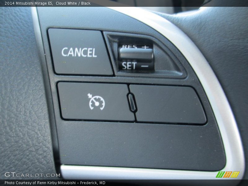 Cloud White / Black 2014 Mitsubishi Mirage ES