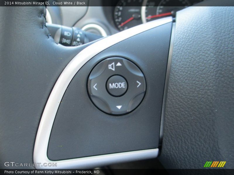 Cloud White / Black 2014 Mitsubishi Mirage ES