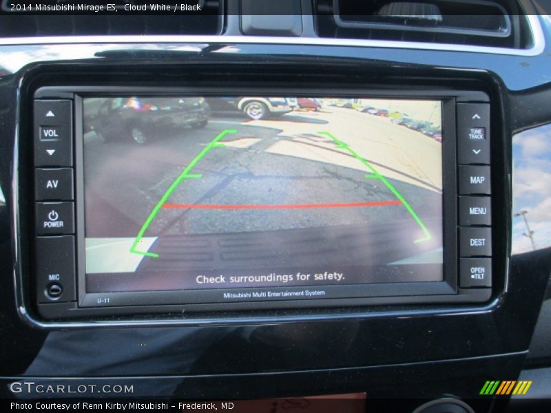 Cloud White / Black 2014 Mitsubishi Mirage ES
