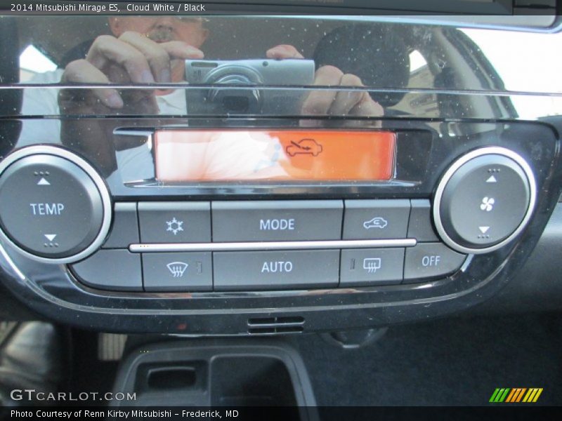 Cloud White / Black 2014 Mitsubishi Mirage ES