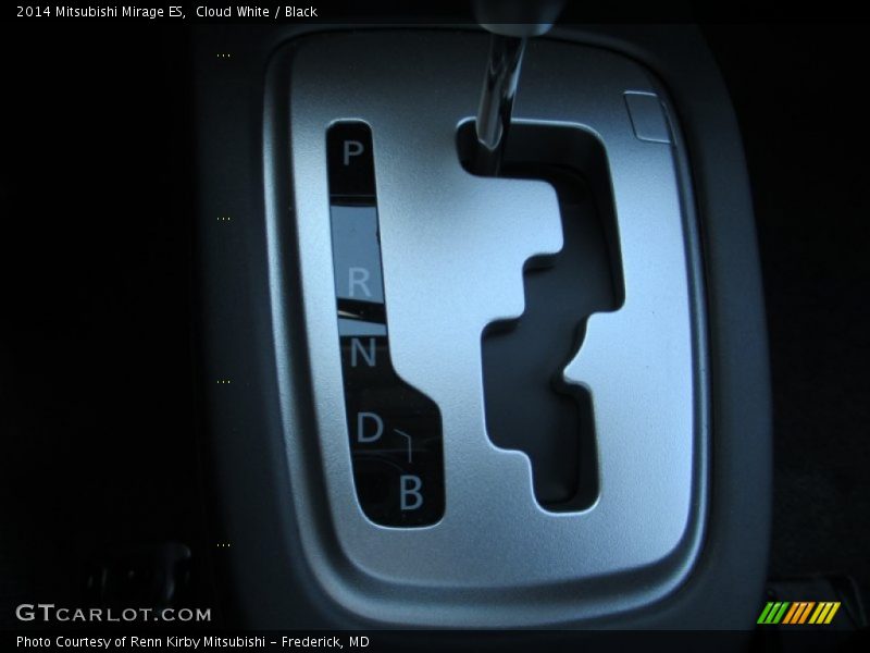 Cloud White / Black 2014 Mitsubishi Mirage ES