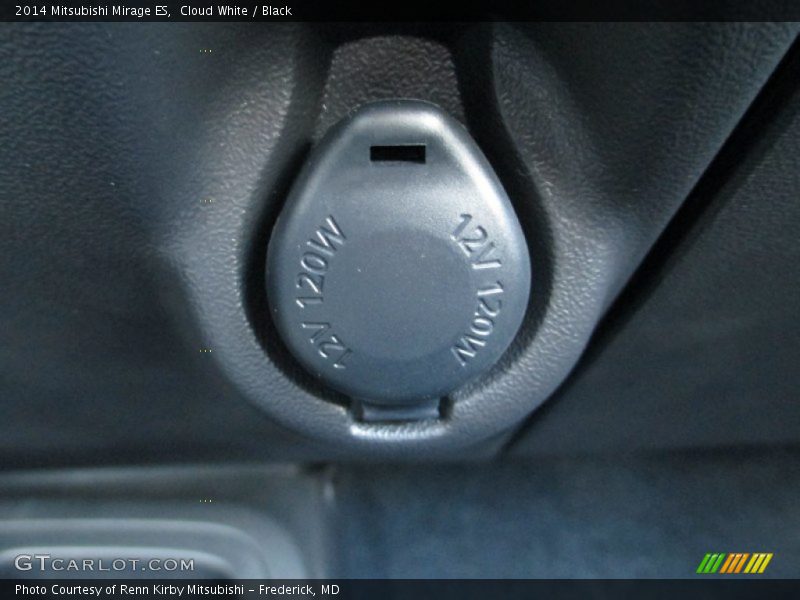 Cloud White / Black 2014 Mitsubishi Mirage ES