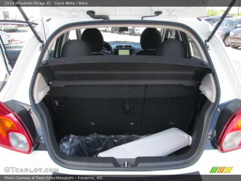 Cloud White / Black 2014 Mitsubishi Mirage ES