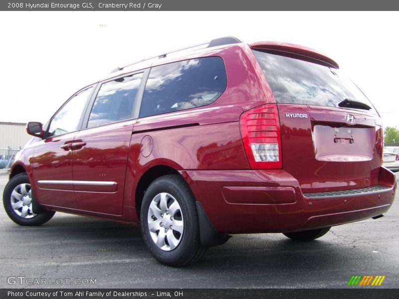 Cranberry Red / Gray 2008 Hyundai Entourage GLS