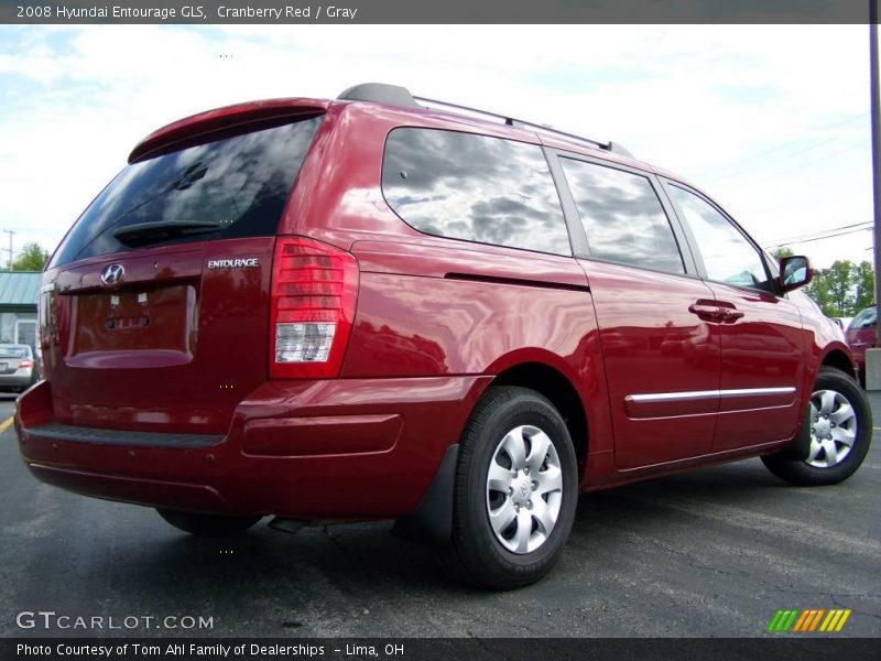 Cranberry Red / Gray 2008 Hyundai Entourage GLS