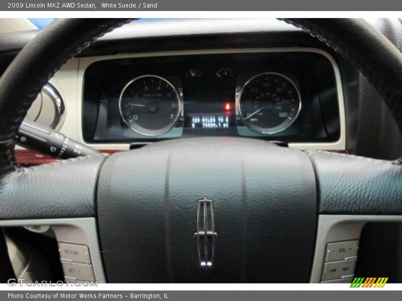 White Suede / Sand 2009 Lincoln MKZ AWD Sedan