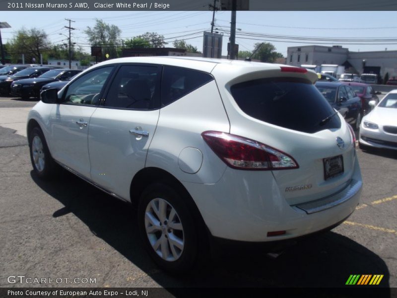 Glacier White Pearl / Beige 2011 Nissan Murano S AWD
