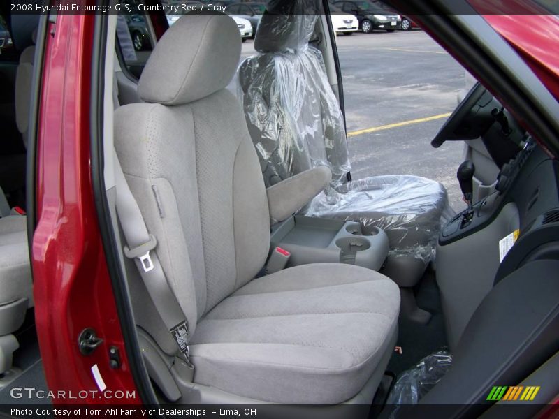 Cranberry Red / Gray 2008 Hyundai Entourage GLS