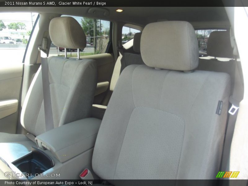 Glacier White Pearl / Beige 2011 Nissan Murano S AWD