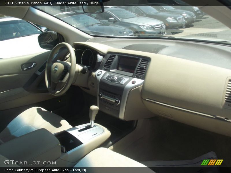 Glacier White Pearl / Beige 2011 Nissan Murano S AWD