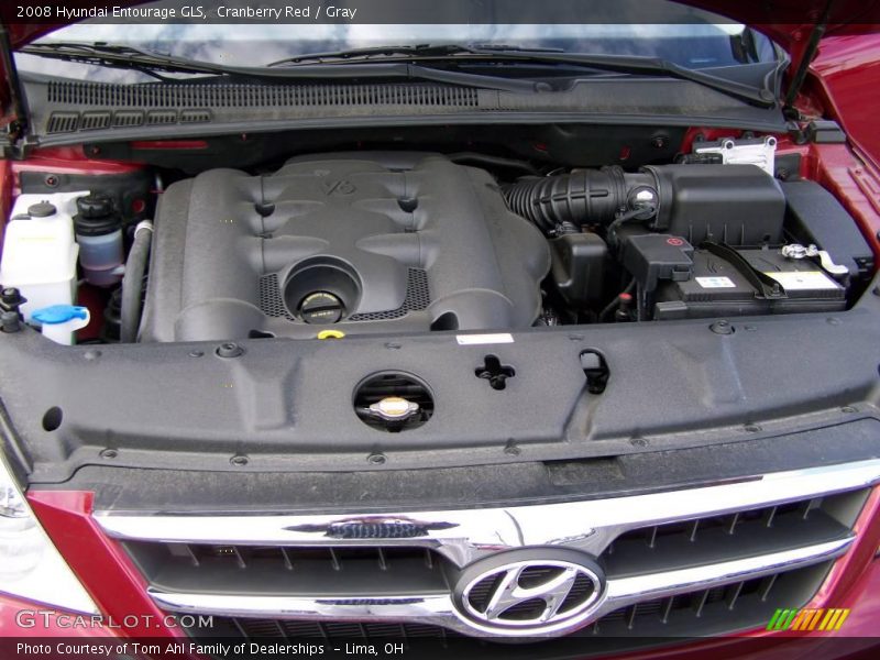 Cranberry Red / Gray 2008 Hyundai Entourage GLS