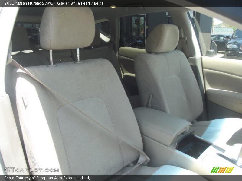 Glacier White Pearl / Beige 2011 Nissan Murano S AWD