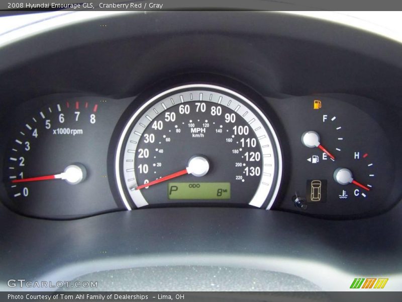 Cranberry Red / Gray 2008 Hyundai Entourage GLS