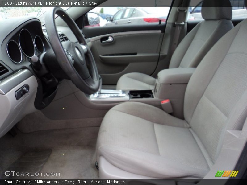 Midnight Blue Metallic / Gray 2007 Saturn Aura XE