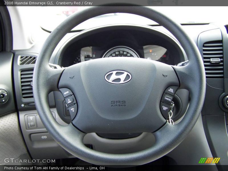 Cranberry Red / Gray 2008 Hyundai Entourage GLS