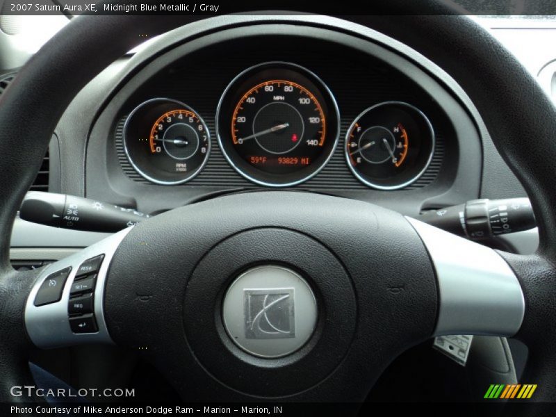 Midnight Blue Metallic / Gray 2007 Saturn Aura XE