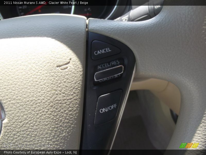 Glacier White Pearl / Beige 2011 Nissan Murano S AWD